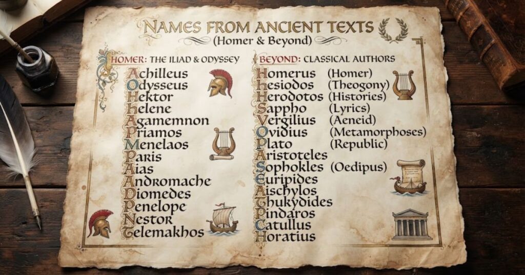Names From Ancient Texts (Homer & Beyond)