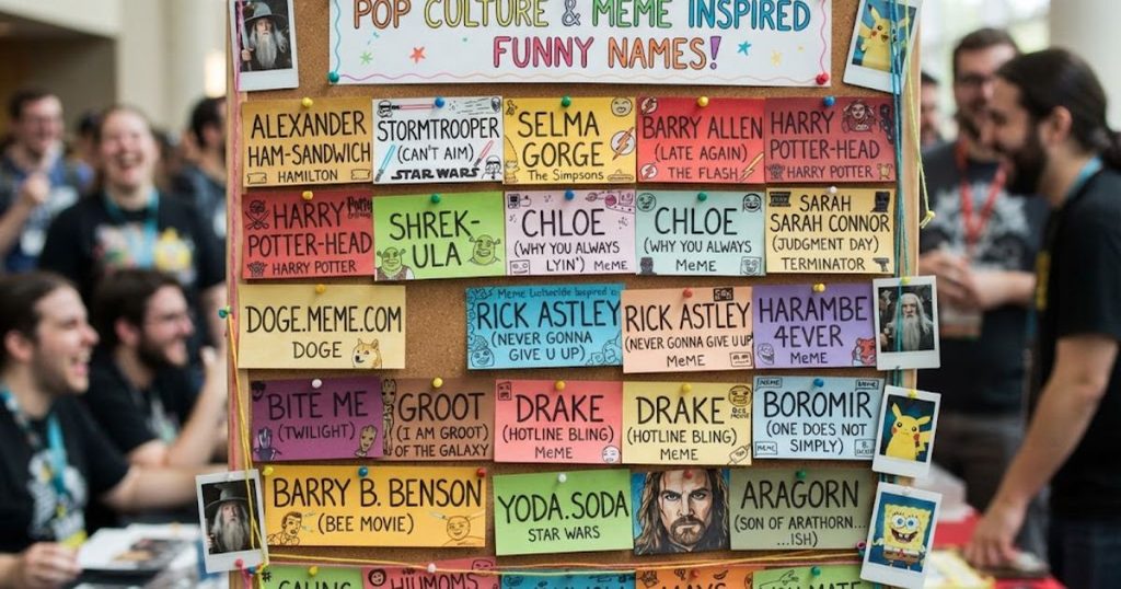 Pop Culture and Meme Inspired Funny Names