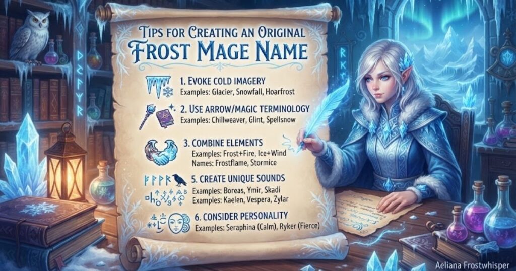 Tips for Creating an Original Frost Mage Name