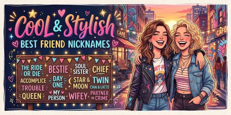 Cool and Stylish Best Friend Nicknames