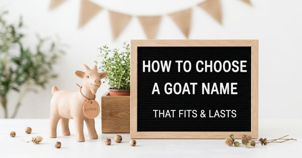 How to Choose a Goat Name That Fits and Lasts
