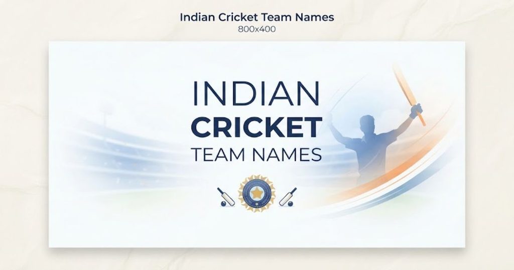 Indian Cricket Team Names