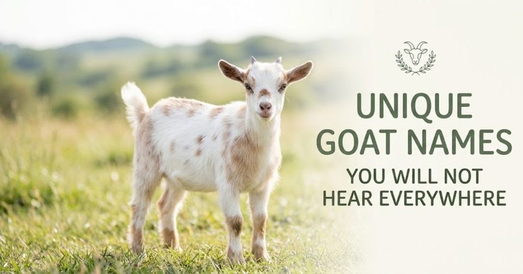 Unique Goat Names You Will Not Hear Everywhere