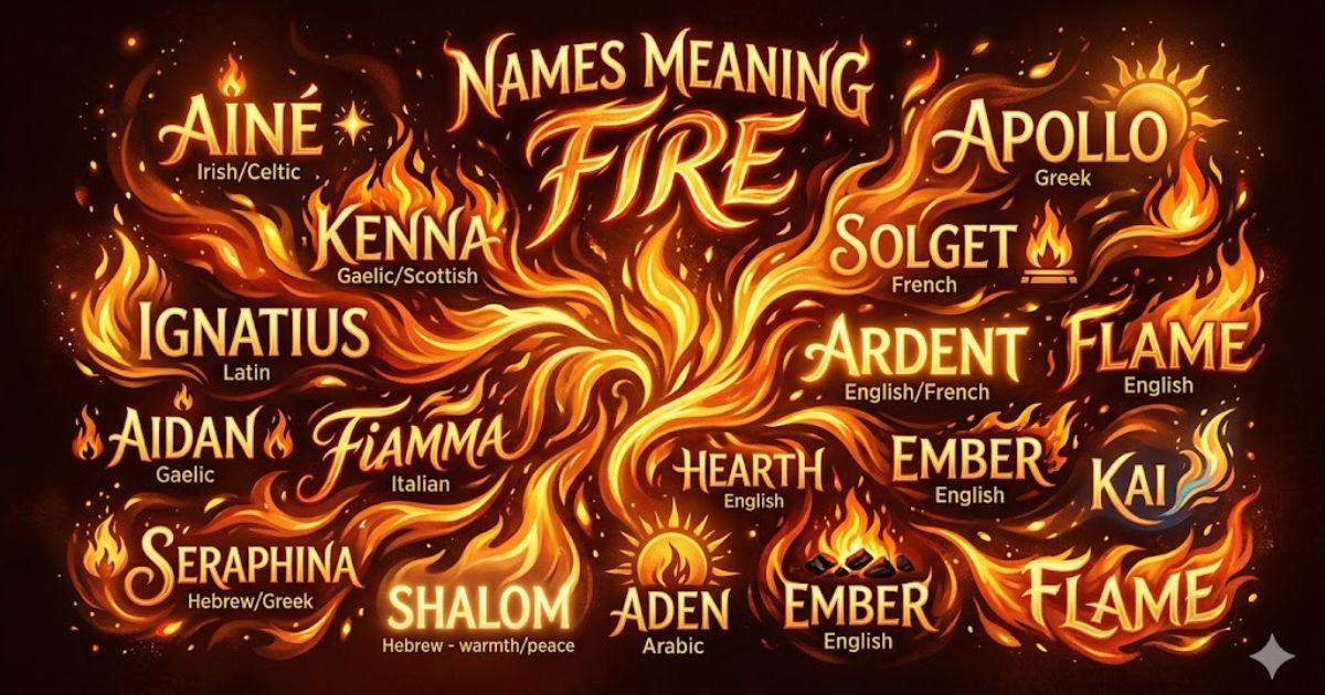 names meaning fire