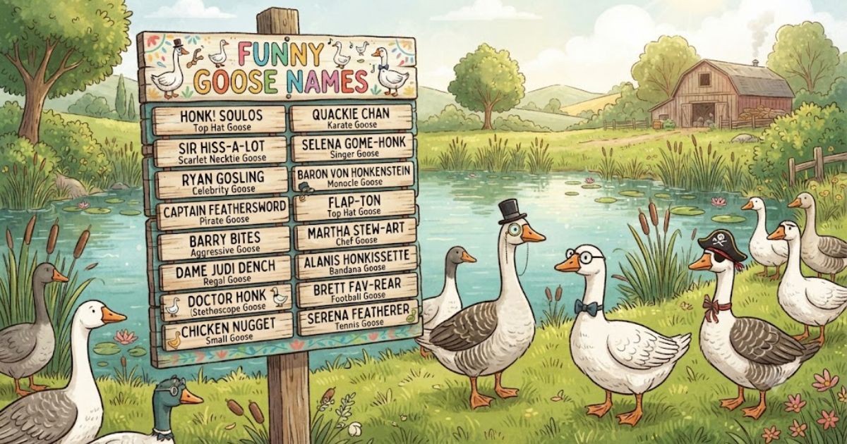 funny goose names