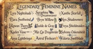 fantasy female names