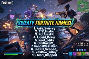 sweaty fortnite names